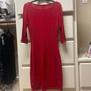 Calvin Klein Red dress size 8 form fitting